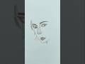 Beautiful Girl Face Sketch | Easy Pencil Drawing Tutorial#youtubeshorts #art #shortsfeed #artwork #