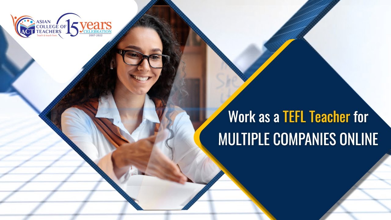 Work as a TEFL Teacher for Multiple companies online - YouTube