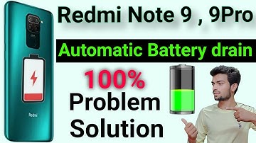 How To Solve Battery Drain Problem in Redmi Note 9 Pro | Redmi note 9, 9 Pro  battery drain problem