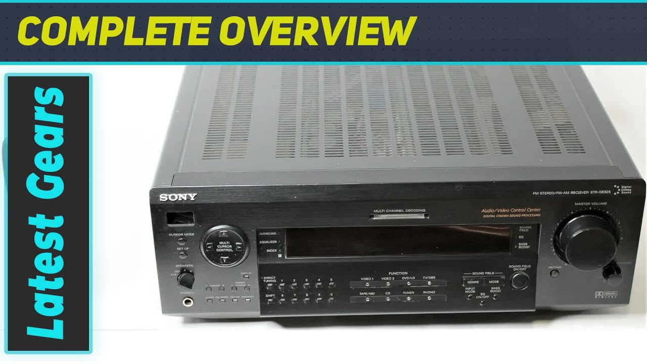 Unveiling the Legacy Sony STRDE825 Home Theater Receiver Review YouTube