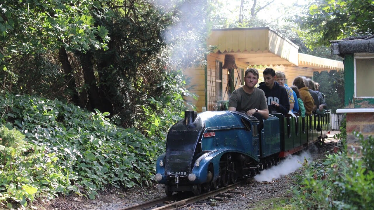 4498 sir Nigel Gresley in action at the South Downs light railway 01/10/2023