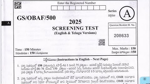 APPSC ABO & FBO Set - A |Official Answer key🔑2025 | AP Forest Beat Officer Sceening Test Answer Key 