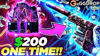 $200 ONE TIME?? | GGDROP CASE OPENİNG  | GGDROP PROMO CODE 2025