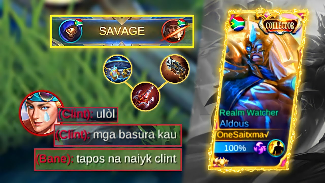 ALDOUS SAVAGE FULL GAMEPLAY🔥 [NO CUT] | ALDOUS OFFLANE ROTATION | ALDOUS BEST BUILD 2021