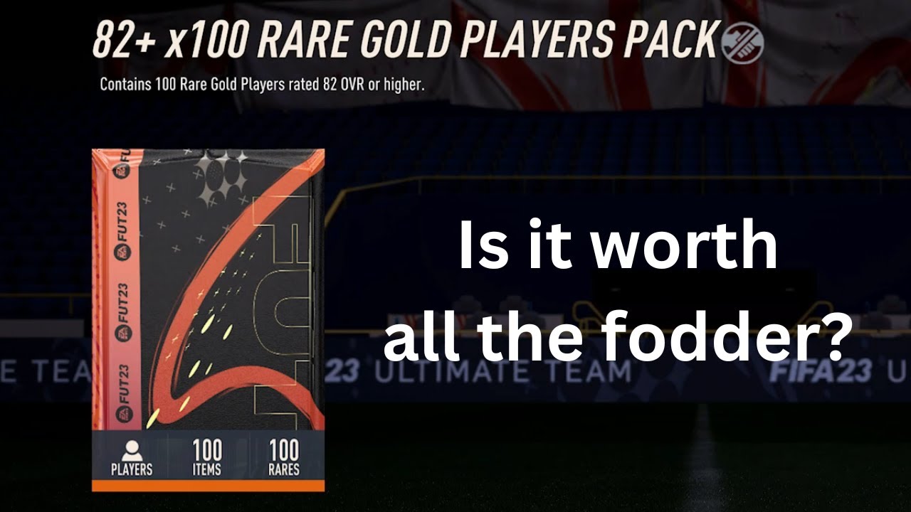 82+ x100 Rare Gold Players Pack! (FIFA 23)