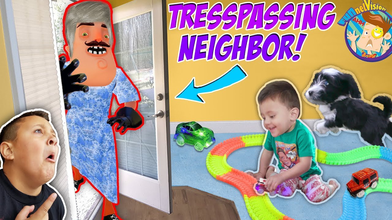 OUR NEIGHBOR BROKE INTO OUR HOUSE! Trespassing Problems + Puppy Takes Shawns Toy |FUNnel Vision Vlog - OUR NEIGHBOR BROKE INTO OUR HOUSE! Trespassing Problems + Puppy Takes Shawns Toy |FUNnel Vision Vlog