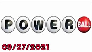 Powerball winning numbers - 09/27/2021 Update