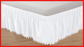 Great product -  Elegant Comfort Top-Knot Tassle Pompom Fringe Ruffle Skirt Around Style Elastic Bed