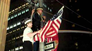 Celebration of Bin Laden's Death at Ground Zero:  Lieutenant Dan Choi Leads Pledge of Allegiance