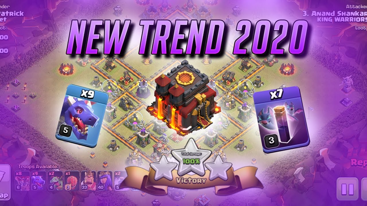 This Is Lit🔥 | TH10 Dragon + Bat Spell War Attack Strategy | Clash Of Clans | King Warriors