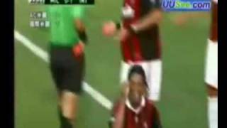 Ronaldinho Red Card Accident!