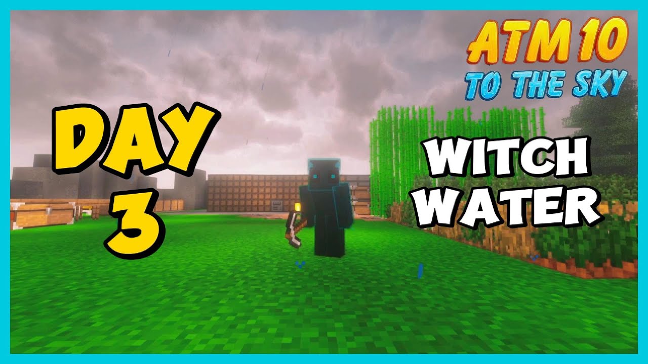 ATM10 To The Sky Ep3 – Witch Water is OP (Functional Storage, Growth Accelerators)