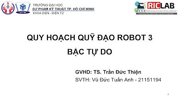 Quy hoạch quỹ đạo cho cánh tay robot 3 bậc tự do