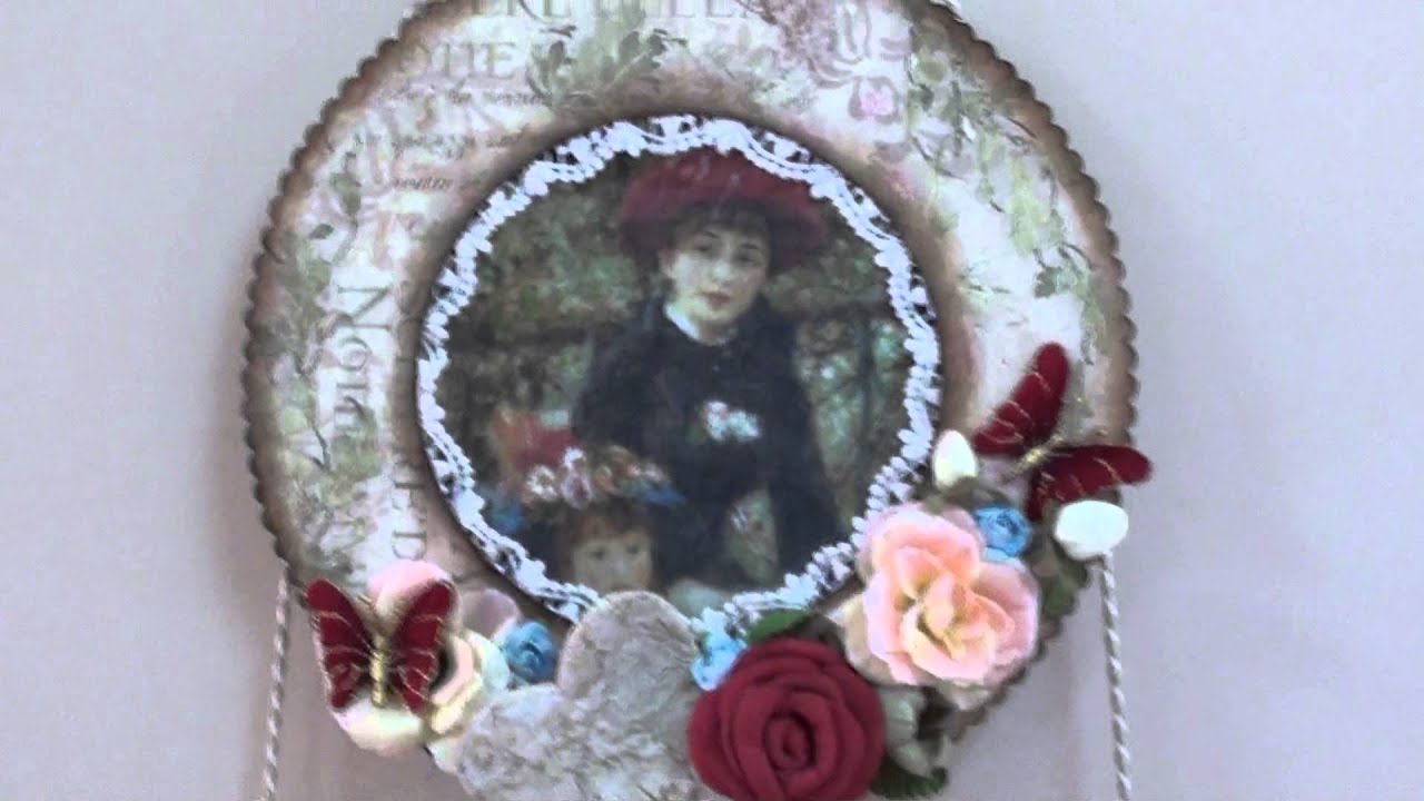 051 Hanging decoration on the wall paper mache