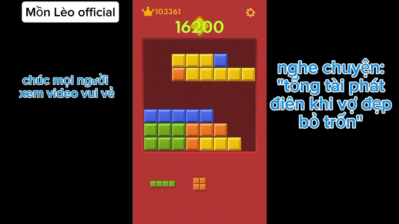 Chơi Block Blast và nghe chuyện 