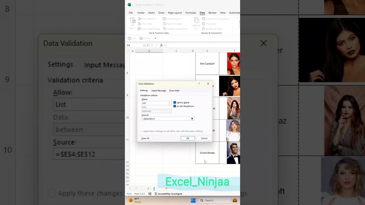 How to create image dropdown menu. 