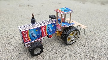 Hoe maak je thuis een Matchbox-tractor | Doe-het-zelf minitractor | Minitractor wetenschappelijk ...