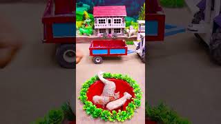 mini tractor video | mini water pump science project #ytshorts #cartoon #tractor