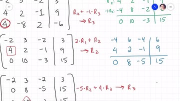 Solving a 3x3 System Using Gaussian Elimination