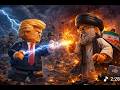fictional, high-intensity Iran-inspired LEGO cinematic animation