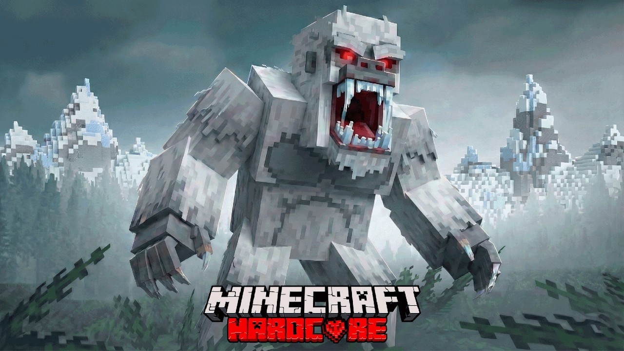 SURVIVING the YETI in Minecraft's SCARIEST Forest Mod - YouTube