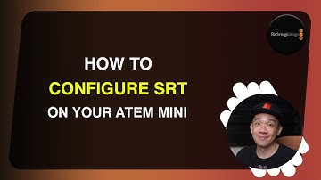 How to configure your SRT settings on your Atem Mini (Update 9.5)