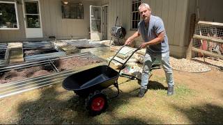 Amazon Wheelbarrow Review | Dual Wheel 500lbs Garden Cart