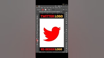Redesign Twitter Logo in Adobe Illustrator #redesign #twitter #logo #illustrator #shorts