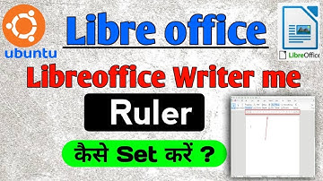 Ruler in libreoffice writer||How to Hide and unhide the Ruler(vertical & Horizontal)in LibreOffice||