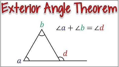What is the Exterior Angle Theorem and Why Does it Work?