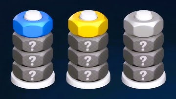 🔩 Nut Sort: Color Match Game 🔩 GAMEPLAY Levels 1-24 (Android, iOS)