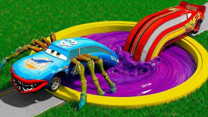 Lightning McQueen vs GIANT Zombie Pit Trap! Can Pixar Cars Survive This Insane BeamNG Test?