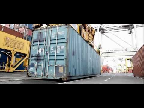 Unloading a container ship HD Port of Antwerp for Prodac by WEBWEB.BE