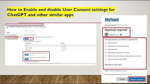 How to Enable and disable User Consent settings for ChatGPT and other similar apps