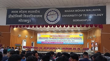 MMMUT Induction program for newly admitted student 2021 IPNS 2021 orientation program mmmut gkp 2021