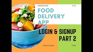 #flutter Food Delivery App Part 2 Login & Signup | Easy Steps