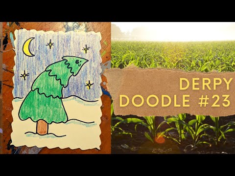Derpy Doodle #23 - Pine Tree - Guided How-To Drawing and Art for Beginners