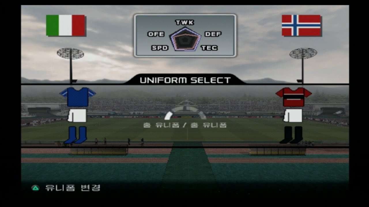 Winning Eleven 9 Italy vs Norway 1 : 0