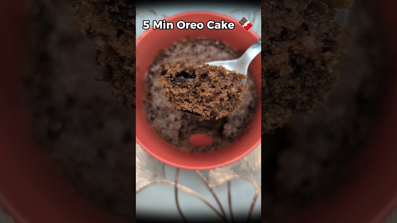 5 Min Oreo Cake/No Egg/No Oven