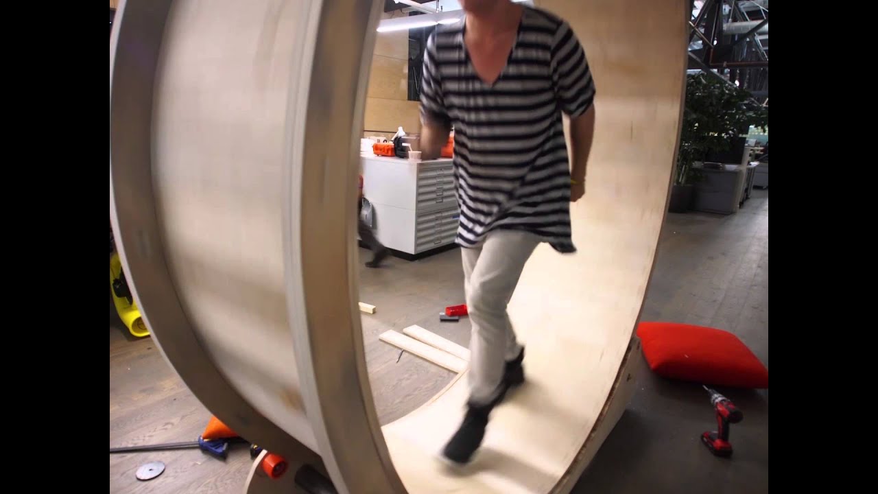 Hamster Wheel Standing Desk Time Lapse - YouTube