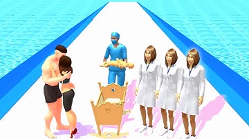 Mother Run 3D 🌈🤰🤣 All levels gameplay Android, iOs GRDINA17