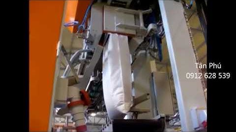 Máy đóng bao tự động xếp pallet 0912628539