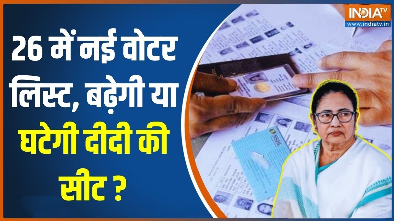 West Bengal Elections: 26 में नई वोटर लिस्ट, बढ़ेगी या घटेगी दीदी की सीट? Mamata Banerjee | India TV