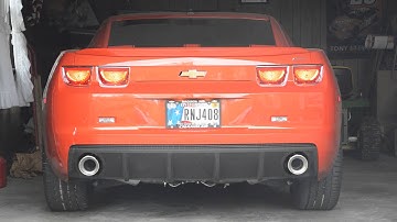 2011 Camaro SS Kooks Headers, Borla X-pipe, Borla S-type Axle back first start-up