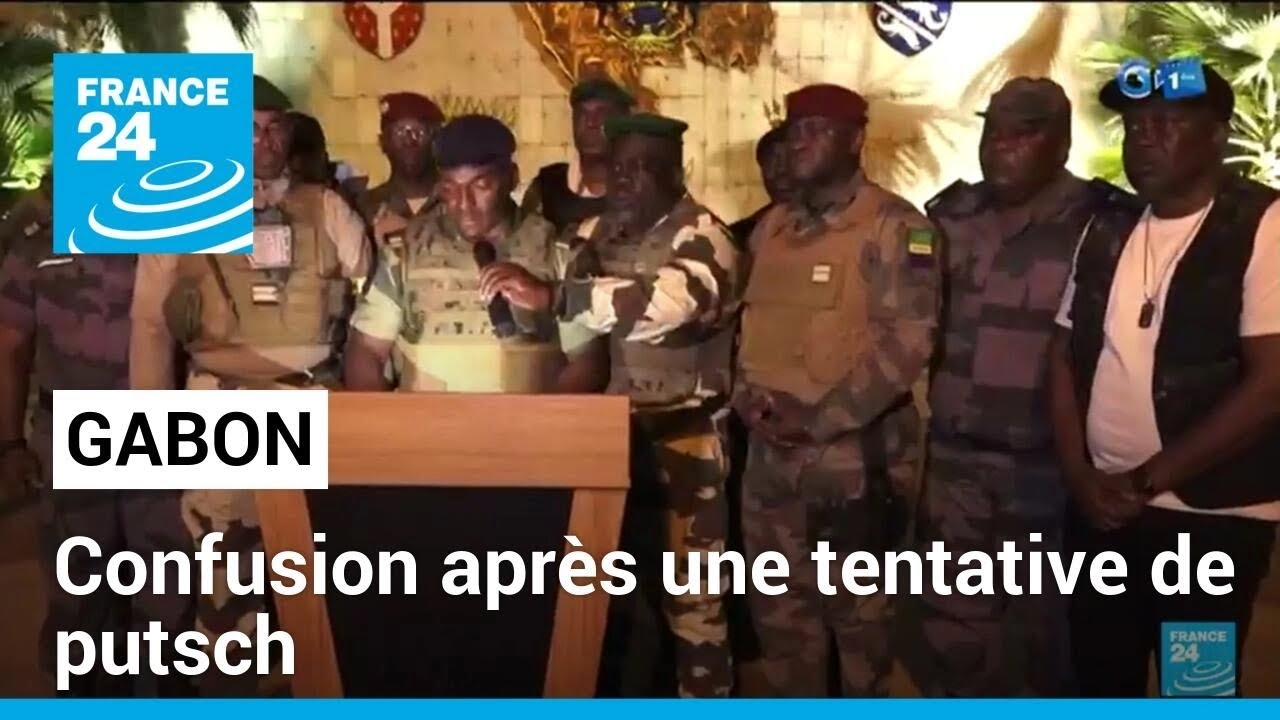 Gabon des militaires annoncent lannulation des lections et la dissolution des institutions