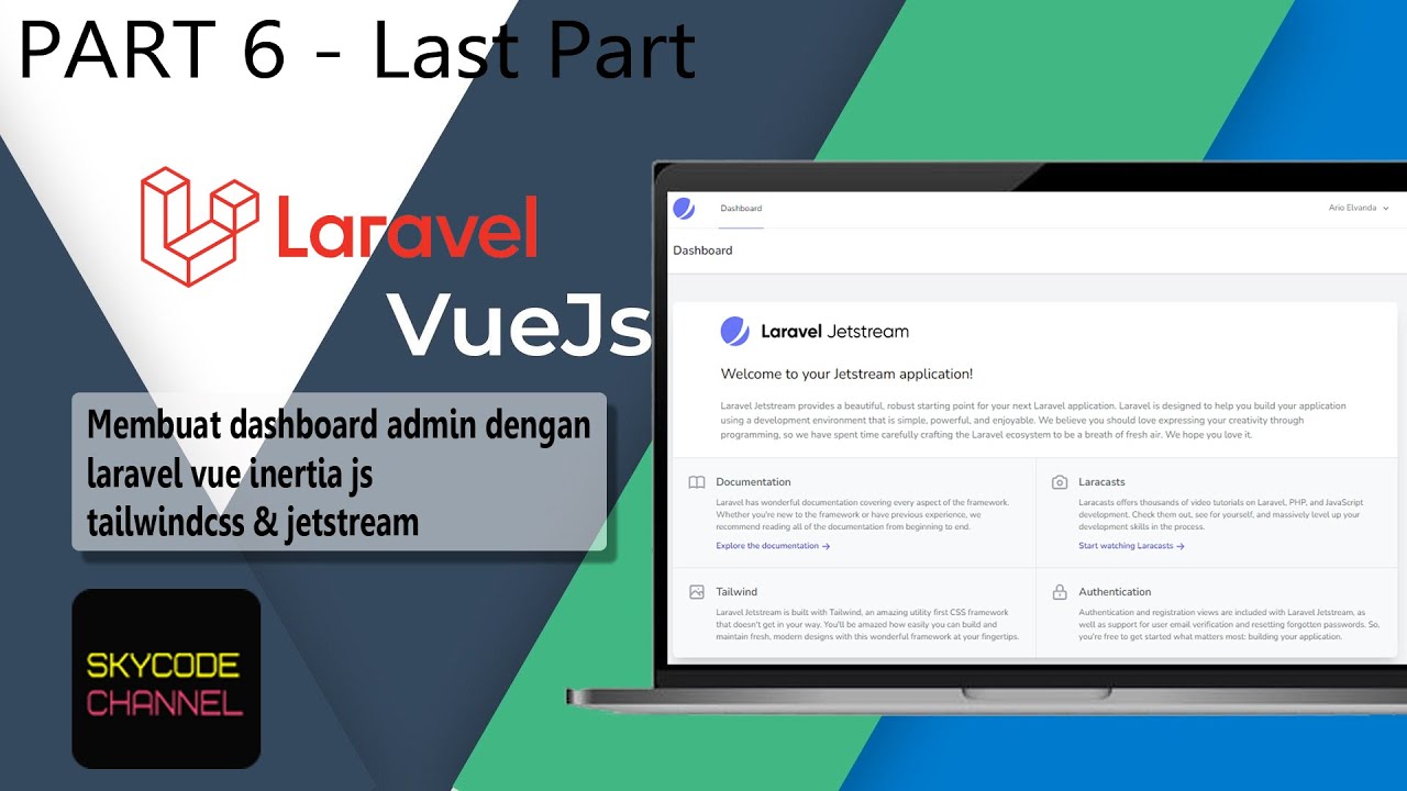 PART 6 - Tutorial Membuat dashboard admin dengan laravel vue inertia js ...