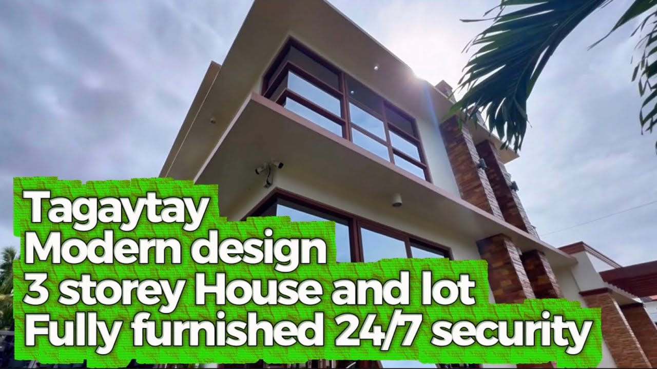 NOTS-303 Tagaytay modern design 3 storey house and lot fully furnished 