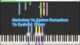 HADDAD ALWI ft. ANTI - Marhaban Ya Ramadhan Piano Karaoke