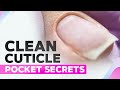 Clean Cuticle Pocket | Instagram Nails Secrets | Macro | Knitted Nail Art