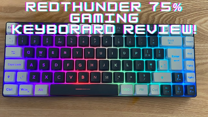 RedThunder K10 Rechargeable Wireless Gaming Keyboard, Mechanical